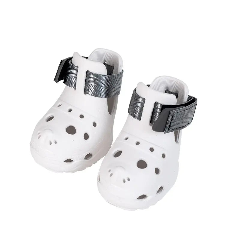 Perforated Multi-Size Dog Sandals, Breathable Soft-Sole Pet Paw Protectors for Spring & Summer, Outdoor Shoes for Walks and Playtime,Summervibes