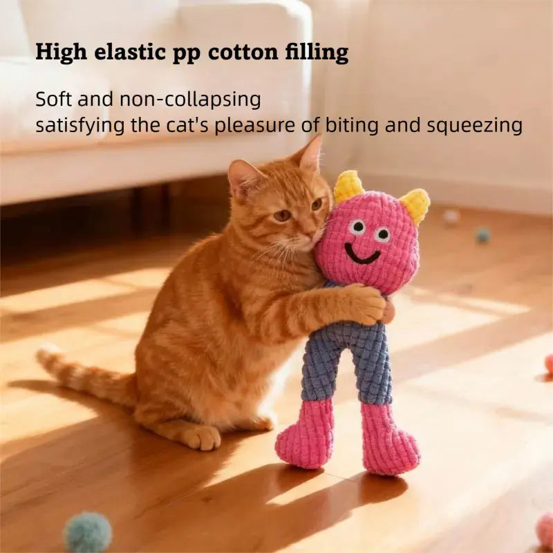 Cat Toys Catnip Crinkly Sound 2 Pcs, Soft and Durable Crinkle Sound with Catnip Inside, Interactive Plush Cat Toys for Indoor Kitten Chewing Biting Kicking, Drives Bored Cats Crazy with Fun
