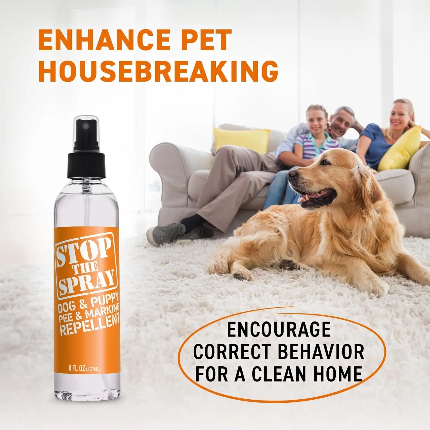 EBPP Stop the Spray - Dog & Puppy Pee Marking Repellent - Pet Training Spray - Puppy Potty Training Spray for Dogs - Dog Pee Stopper - Pee Deterrent for Dogs - No Marking Spray for Dogs Indoor