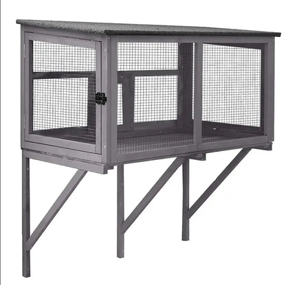 Transform Your Cat's World with the Aivituvin-Air7016 Wooden Cat Window Catio – A Safe Outdoor Adventure Awaits!