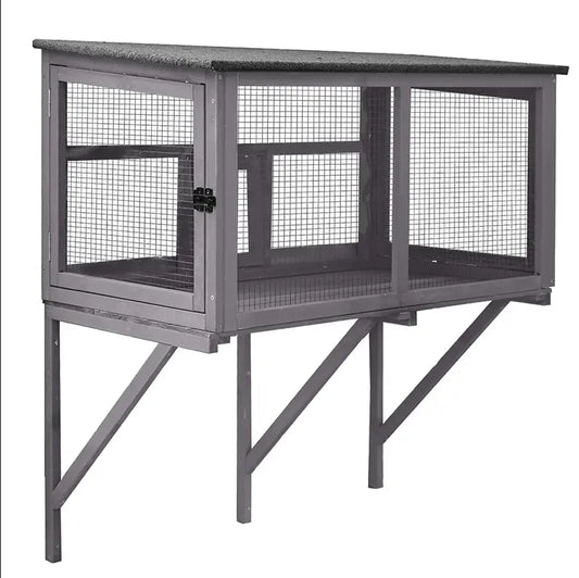 Transform Your Cat's World with the Aivituvin-Air7016 Wooden Cat Window Catio – A Safe Outdoor Adventure Awaits!