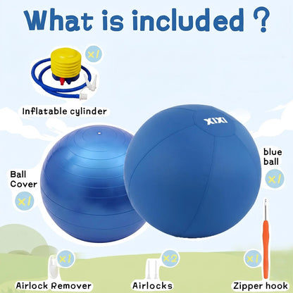 XIXI Inflatable Herding Ball for Dogs - Interactive Push & Chase Outdoor Toy - Durable Exercise Ball for High Energy Breeds&Summervibes