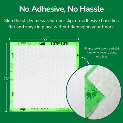 Pet N Pet 50 Count Puppy Training Pads – 48% USDA Certified Plant-Based Dog Pee Pads, Unscented, Super Absorbent & Leak-Proof