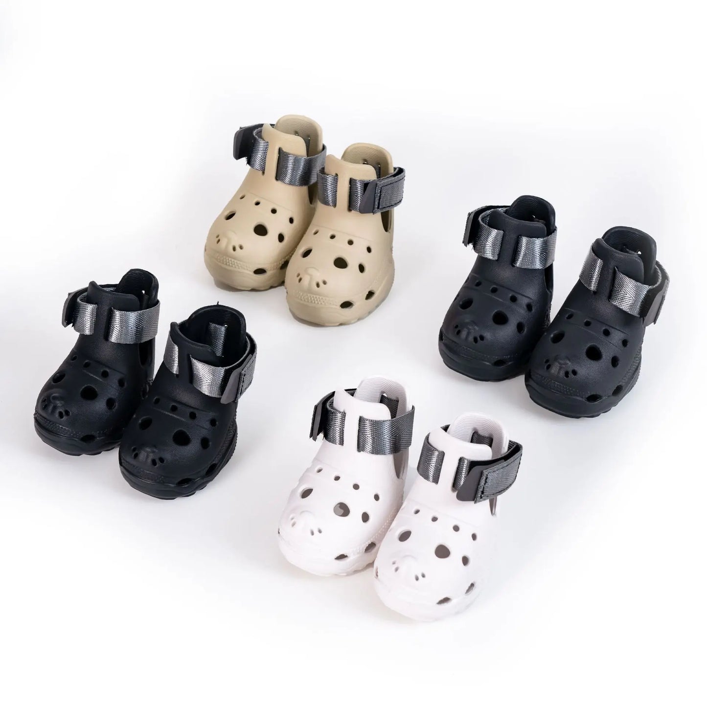 Perforated Multi-Size Dog Sandals, Breathable Soft-Sole Pet Paw Protectors for Spring & Summer, Outdoor Shoes for Walks and Playtime,Summervibes