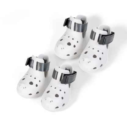 Perforated Multi-Size Dog Sandals, Breathable Soft-Sole Pet Paw Protectors for Spring & Summer, Outdoor Shoes for Walks and Playtime,Summervibes