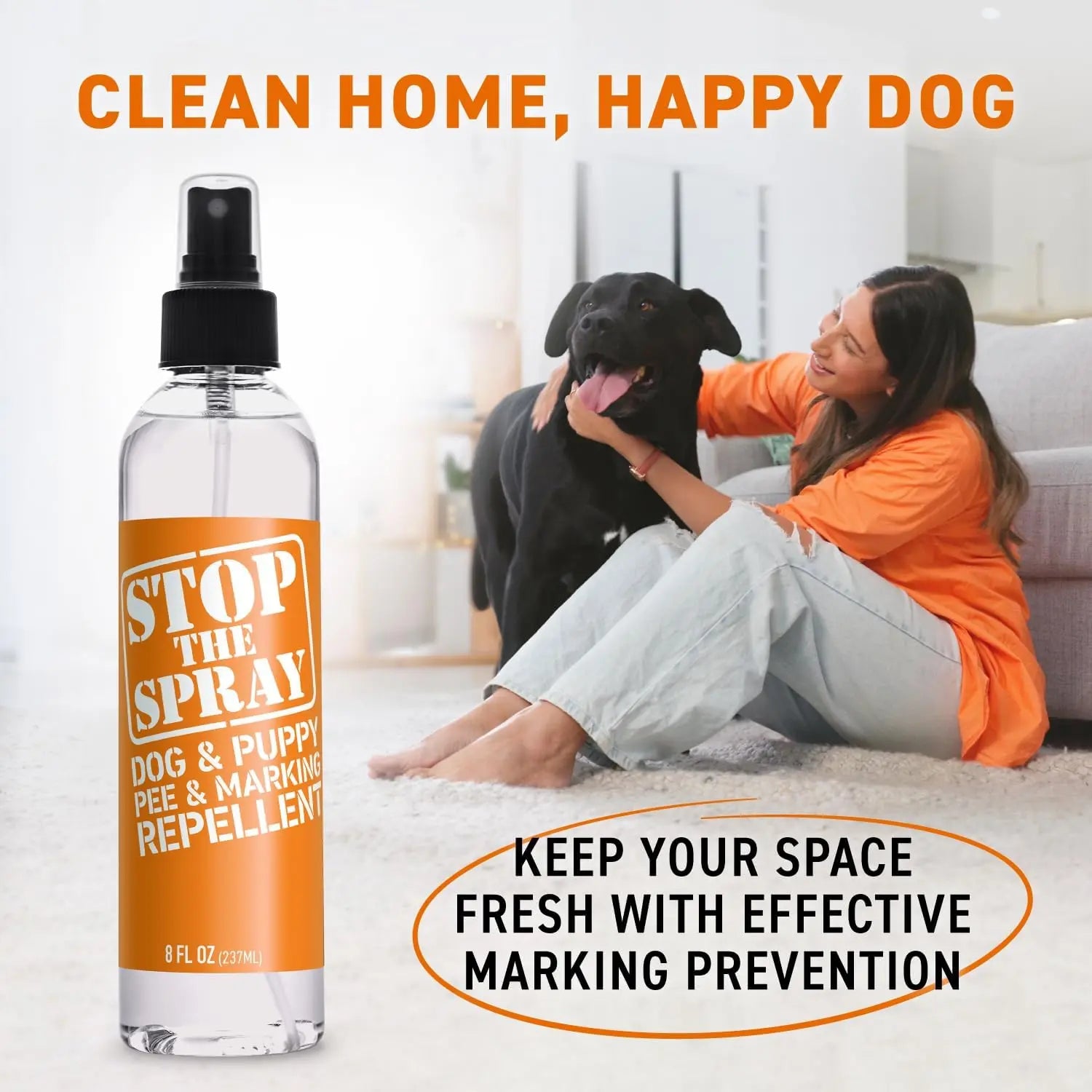 EBPP Stop the Spray - Dog & Puppy Pee Marking Repellent - Pet Training Spray - Puppy Potty Training Spray for Dogs - Dog Pee Stopper - Pee Deterrent for Dogs - No Marking Spray for Dogs Indoor