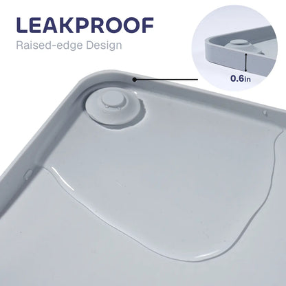 Silicone Pee Pad Holder for Dogs Fits up to 24" X 24" Training Pads Leak-Proof Non-Slip Puppy Pee Pad Holder with Fixed Buttons Portable Easy to Clean