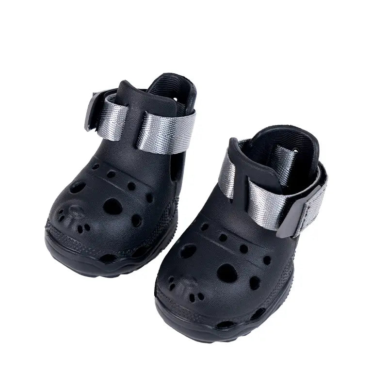 Perforated Multi-Size Dog Sandals, Breathable Soft-Sole Pet Paw Protectors for Spring & Summer, Outdoor Shoes for Walks and Playtime,Summervibes