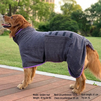Pet Bath Robe, Quick Drying Pet Grooming Cloak with Hook & Loop Fastener, Soft & Comfortable Pet Bath Towel, Dog & Cat Grooming Supplies, Valentine'S Day Gift