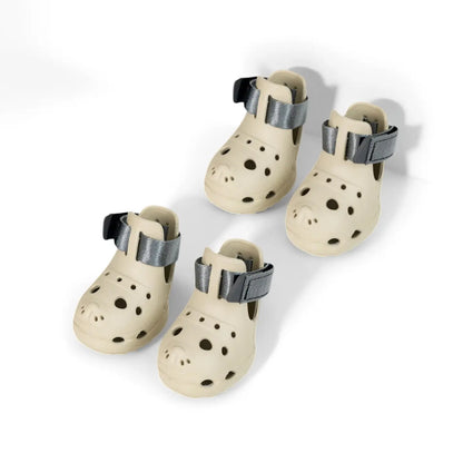 Perforated Multi-Size Dog Sandals, Breathable Soft-Sole Pet Paw Protectors for Spring & Summer, Outdoor Shoes for Walks and Playtime,Summervibes